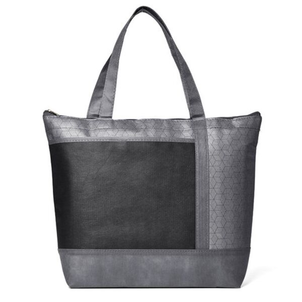 Hexagon Pattern Non-Woven Cooler Tote Bag Thumbnail
